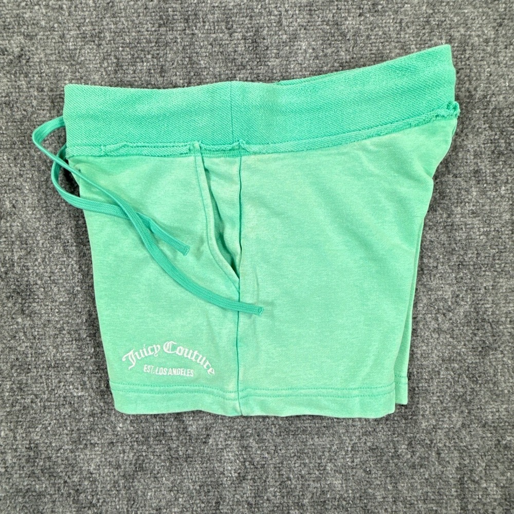Juicy Couture Shorts Womens XS Bermuda Sky French Terry Y2K Drawstring NWT